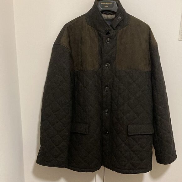 Hart Schaffner Marx NWOT Mens “Shooter” Wool Blend Quilted Jacket. Size 4XB. - Picture 2 of 11